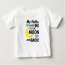 Buscar luna bebe camisetas Cualquier niño