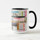 Buscar manga tazas Tipografía