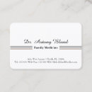 Buscar medicina tarjetas de visita Minimalista