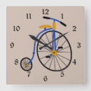 Buscar bicicleta azul relojes de pared Retro