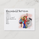 Buscar housecleaning tarjetas de visita Criada