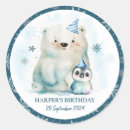 Buscar oso polar pegatinas Cumpleaños de invierno