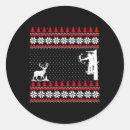 Buscar cazador pegatinas Feliz navidad