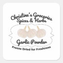 Buscar ajo pegatinas Polvo de ajo