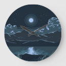 Buscar luna brillante relojes de pared Fantasía