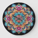 Buscar arte la mandala de relojes de pared Geométrico