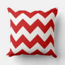 Buscar zigzag rojo y blanco cojines Contemporáneo