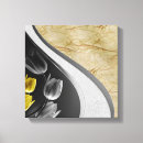 Buscar gris y amarillo lienzos Textura