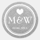 Buscar plata pegatinas Monograma