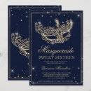 Buscar máscara azul del carnaval invitaciones Para ella