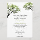 Buscar primavera boda invitaciones Verde