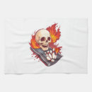 Buscar cráneo paños de cocina Terror