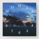Buscar amanecer relojes de pared Niebla