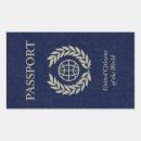 Buscar pasaporte pegatinas Divertido