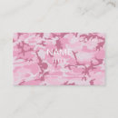 Buscar camo tarjetas de visita Rosa