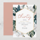 Buscar tropical invitaciones de cumpleaños Hoja de palma