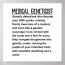 Buscar genética posters Consejero genético