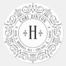 Buscar marco ornamental pegatinas Monograma