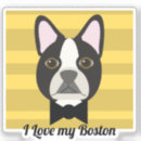 Buscar boston terrier pegatinas Blanco y negro