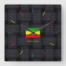 Buscar rasta relojes de pared Verde