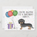 Buscar perro salchicha invitaciones Doxie