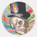 Buscar tophat pegatinas Calavera