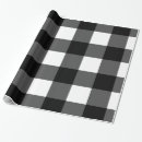 Buscar a cuadros negro papel de regalo Moderno