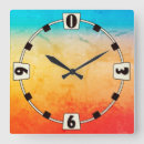 Buscar color rosa oscuro de relojes de pared Acuarela