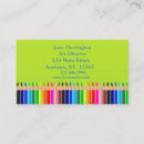 Buscar lápices coloreados tarjetas de visita Colorido