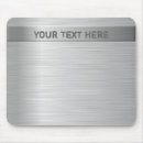 Buscar metal cepillado alfombrillas de raton Plata