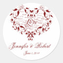 Buscar idiomas del amor pegatinas Rojo