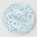 Buscar flores pintadas a mano relojes de pared Naturaleza