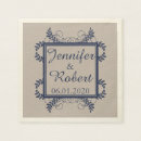 Buscar lino servilletas Azul