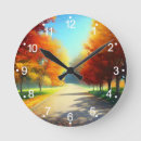 Buscar hojas otoño relojes de pared Exterior