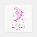 Buscar delfín servilletas Acuarela