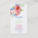 Buscar florece al florista tarjetas de visita Acuarela