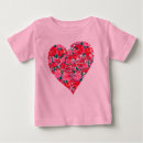 Buscar corazón rojo bebe camisetas Rosa