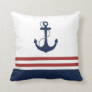 Buscar ancla náutica cojines Rojo
