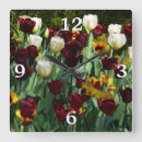 Buscar granate relojes de pared Floral