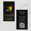 Buscar limusina tarjetas de visita Limo