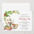 Buscar christmas tea party invitaciones Acuarela