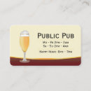 Buscar cervecería tarjetas de visita Camarera