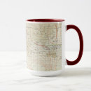 Buscar mapa viejo tazas Vintage
