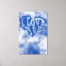 Buscar azul cielo lienzos Corazón