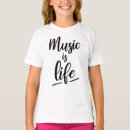 Buscar music is life camisetas Música