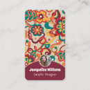 Buscar años 60 tarjetas de visita Floral