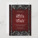 Buscar rojo blanco negro boda invitaciones Gótico