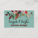 Buscar vintage rojo tarjetas de visita Diseño interior