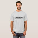 Buscar lobo solitario camisetas Solamente