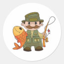 Buscar pescador divertido pegatinas Para todos
